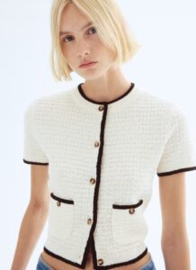 Textured-knit cardigan 