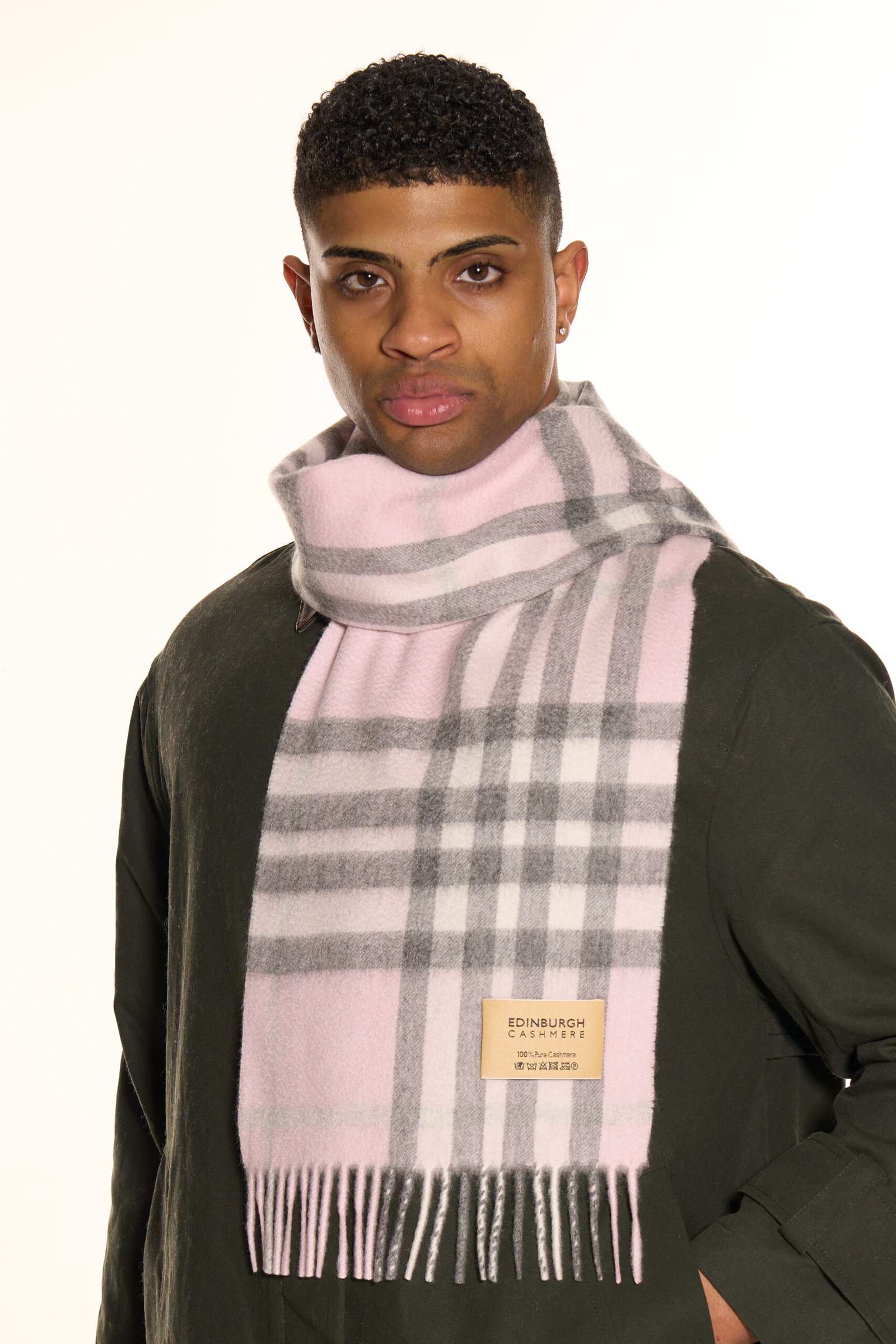 Edinburgh Cashmere DC Check luxury Scottish heritage gifts UK