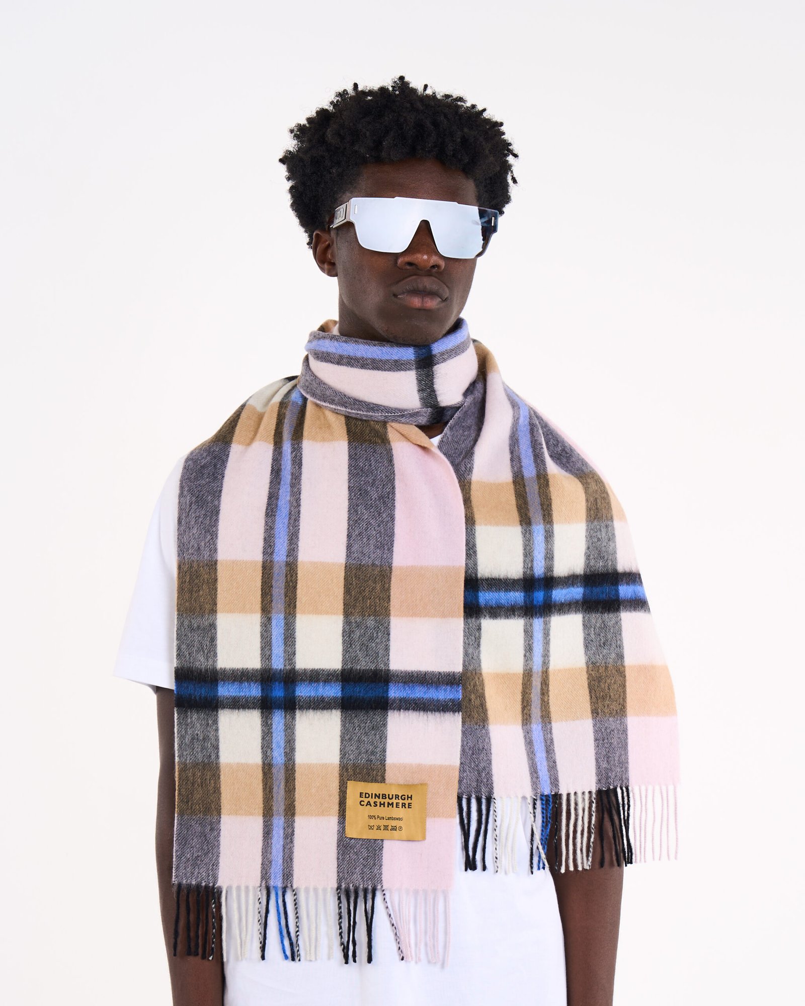 Edinburgh Cashmere DC Scott Cashmere Scarf classic ivory